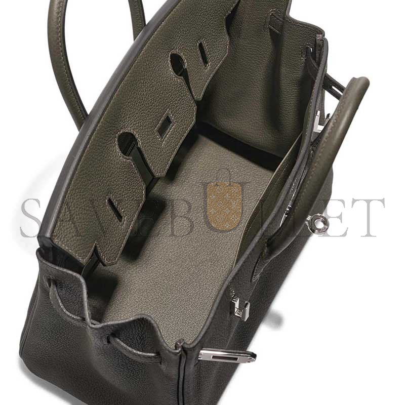 HERMÈS BIRKIN 25 TOGO VERT DE GRIS (25*20*13cm)